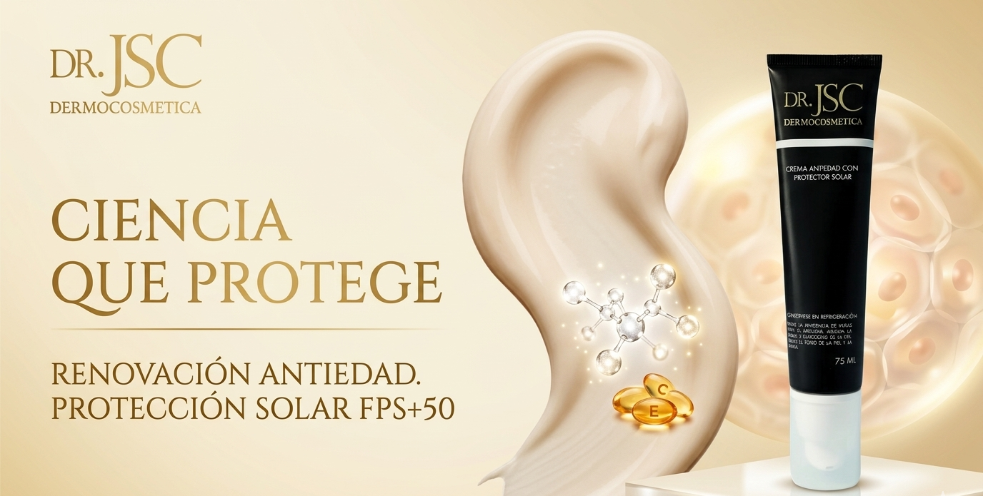 La ciencia de la renovación cutánea: Crema Antiedad con Protector Solar